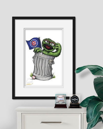Oscar Rep Your Colours x MLB Cubs Art Print