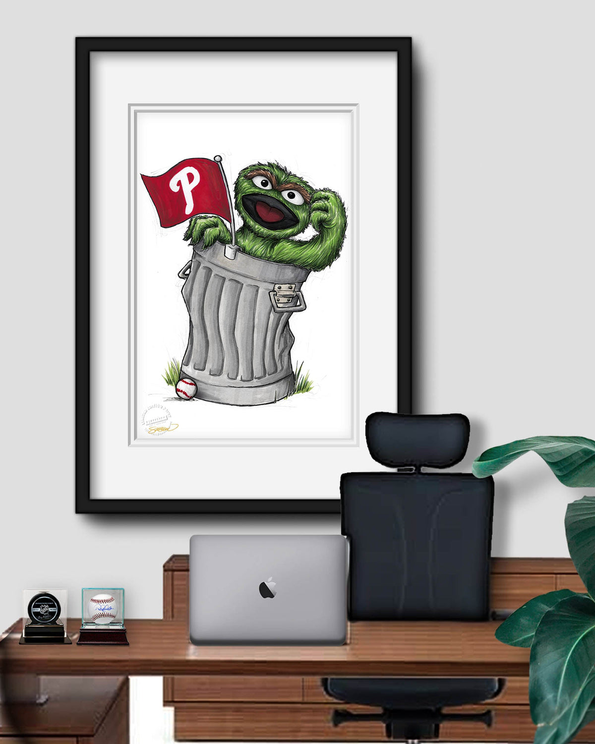 Oscar Rep Your Colours x MLB Phillies Art Print