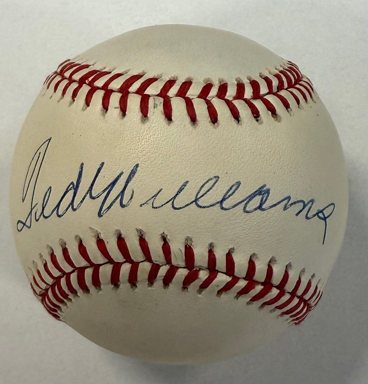 Ted Williams Autographed Baseball PSA Grade 8 - Player's Closet Project