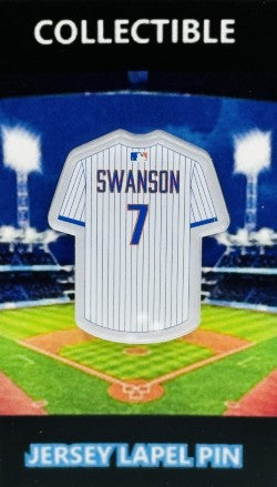 Chicago Cubs Dansby Swanson Jersey Lapel Pin