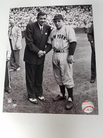 UNSIGNED Yogi Berra/Babe Ruth 8x10 Photo
