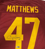 Clay Matthews Autographed Custom Maroon USC Jersey