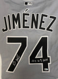 Eloy Jimenez Autographed "Big Baby" White Sox Grey Replica Jersey