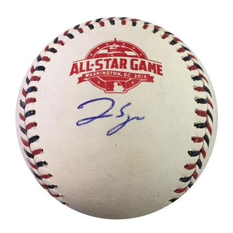 George Springer Autographed 2018 All Star Game Logo Baseball