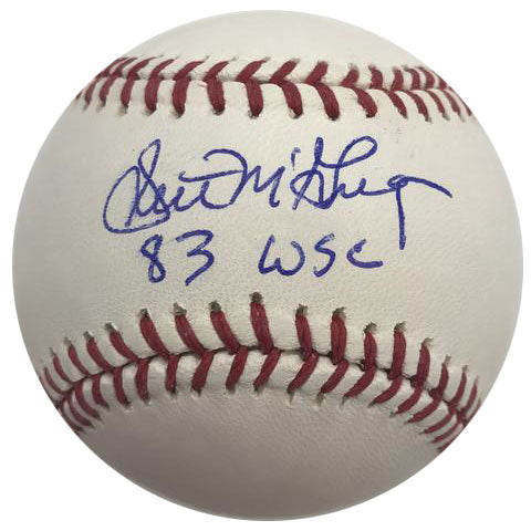 Scott McGregor Autographed Rawlings Official Major League Baseball with "83 WSC" Inscription