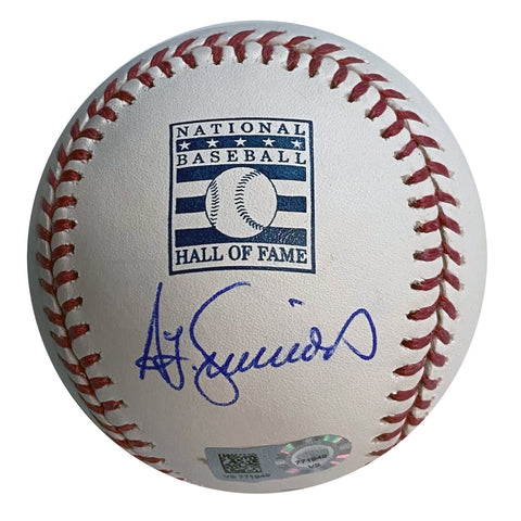 Ted Simmons Autographed HOF Logo Baseball