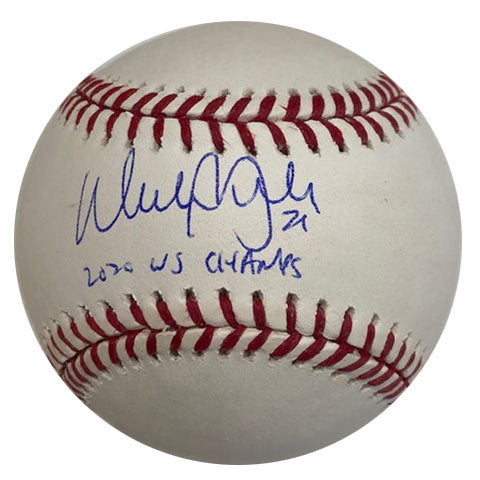 Walker Buehler Autographed "2020 WS Champs" Baseball
