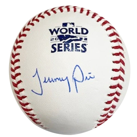Jeremy Pena Autographed 2022 World Series Logo Baseball