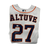 Jose Altuve Autographed "17 AL MVP" White Authentic Astros Jersey
