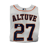 Jose Altuve Autographed "17 WS Champs" White Authentic Astros Jersey