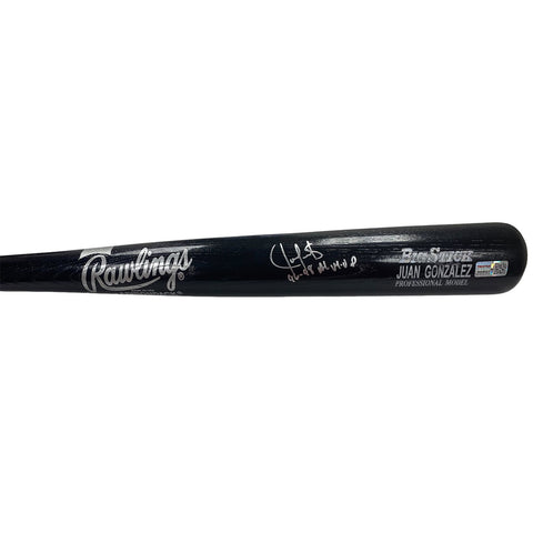 Juan Gonzalez Autographed "96 & 98 AL MVP" Rawlings Bat - TriStar Authenticated