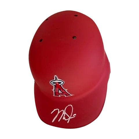 Mike Trout Autographed Red Matte Angels Batting Helmet