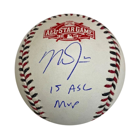 Mike Trout Autographed "15 ASG MVP" 2015 ASG Logo Baseball
