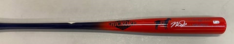 Mike Trout Autographed Red Custom Old Hickory GOAT Bat