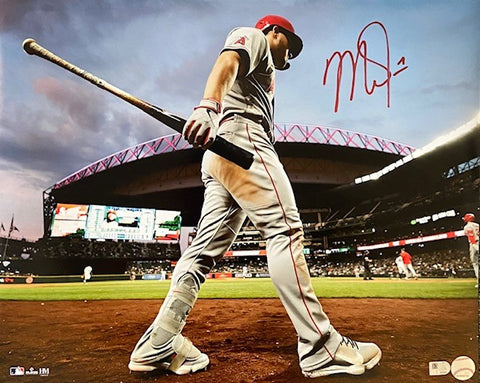 Mike Trout Autographed 16x20 - On Deck