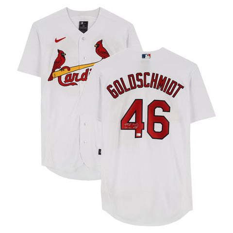 Paul Goldschmidt Autographed "22 NL MVP" White Nike Replica Cardinals Jersey