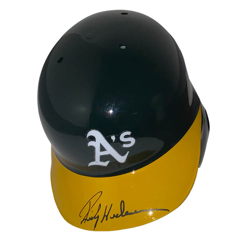 Rickey Henderson Autographed Athletics Batting Helmet