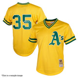 Rickey Henderson Autographed Athletics Authentic Batting Practice Mitchell & Ness Jersey