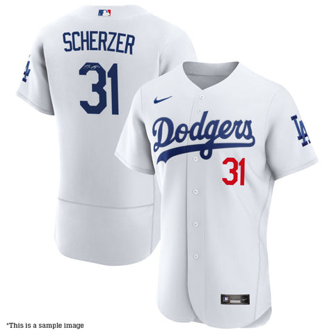 Max Scherzer Autographed Authentic Los Angeles Dodgers Jersey