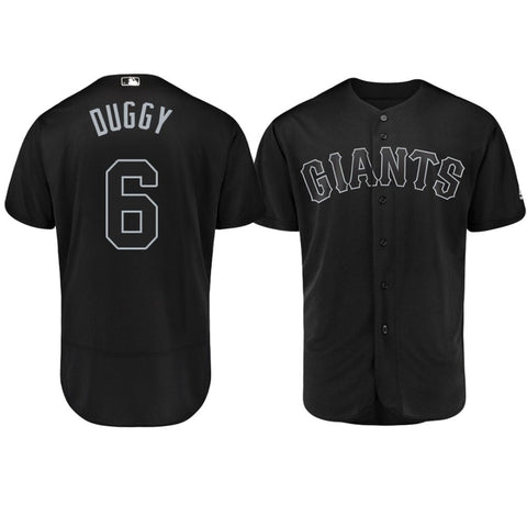 UNSIGNED Steven Duggar Authentic Black 2019 Players Weekend Jersey