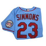 Ted Simmons Autographed Blue Replica Cardinals Jersey w/ HOF 2020 Patch (Signed in Black)
