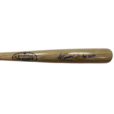 Ted Simmons Autographed "HOF 2020" Blonde Louisville Slugger Bat