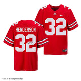TreVeyon Henderson Autographed Ohio State Red Jersey - Beckett
