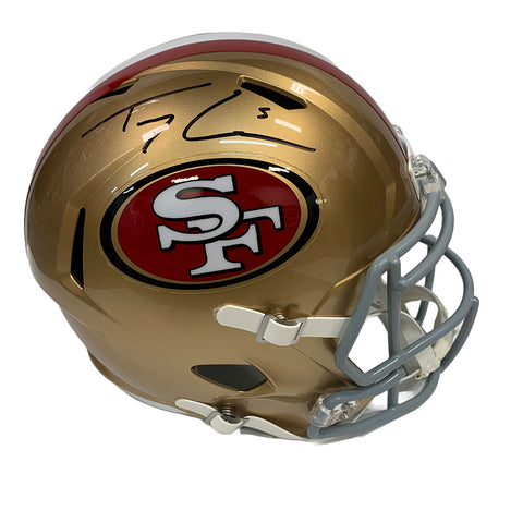 Trey Lance Autographed SF 49ers Full Size Replica Helmet