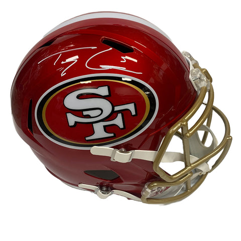 Trey Lance Autographed SF 49ers Full Size Replica Flash Helmet