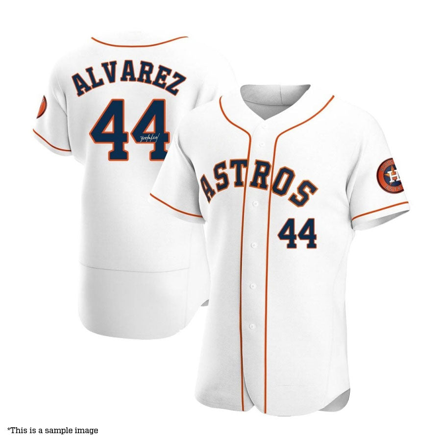 Yordan Alvarez Autographed White Authentic Astros Jersey