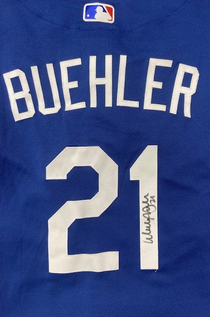 Walker Buehler Autographed Blue Authentic Dodgers Jersey