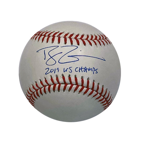 Ryan Zimmerman Autographed Rawlings Official Major League Baseball with "2019 WS Champs"