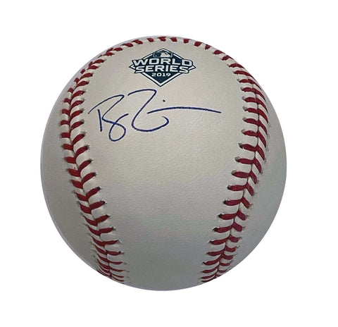 Ryan Zimmerman Autographed 2019 WS Logo (Blue) Baseball