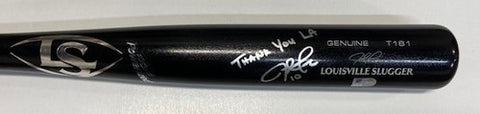 Justin Turner Autographed "Thank You LA" Game Model Bat